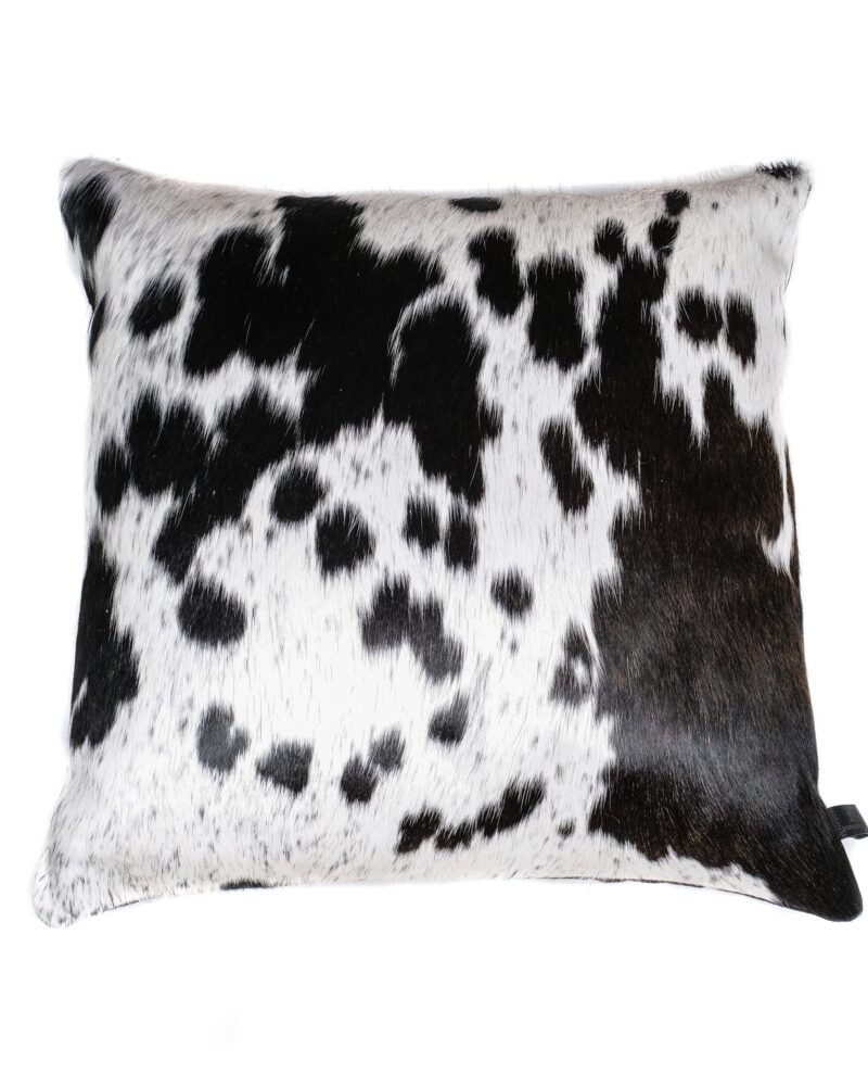 Black and White Cowhide Cushions - Image 2