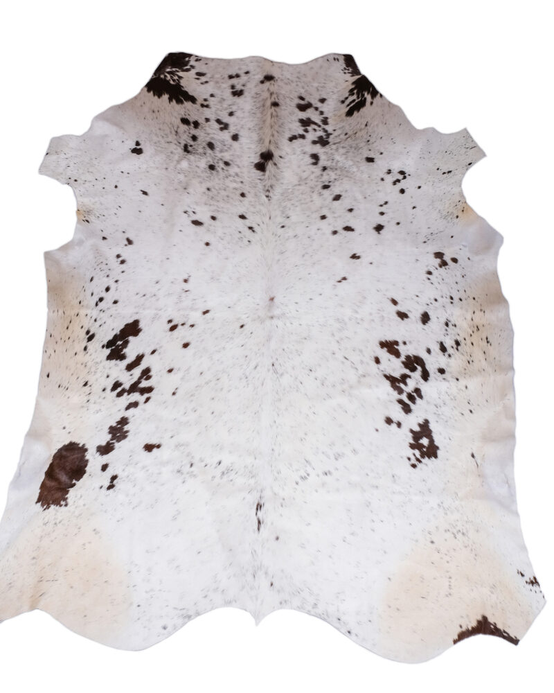 Grey and White Cowhide Rugs - Image 2