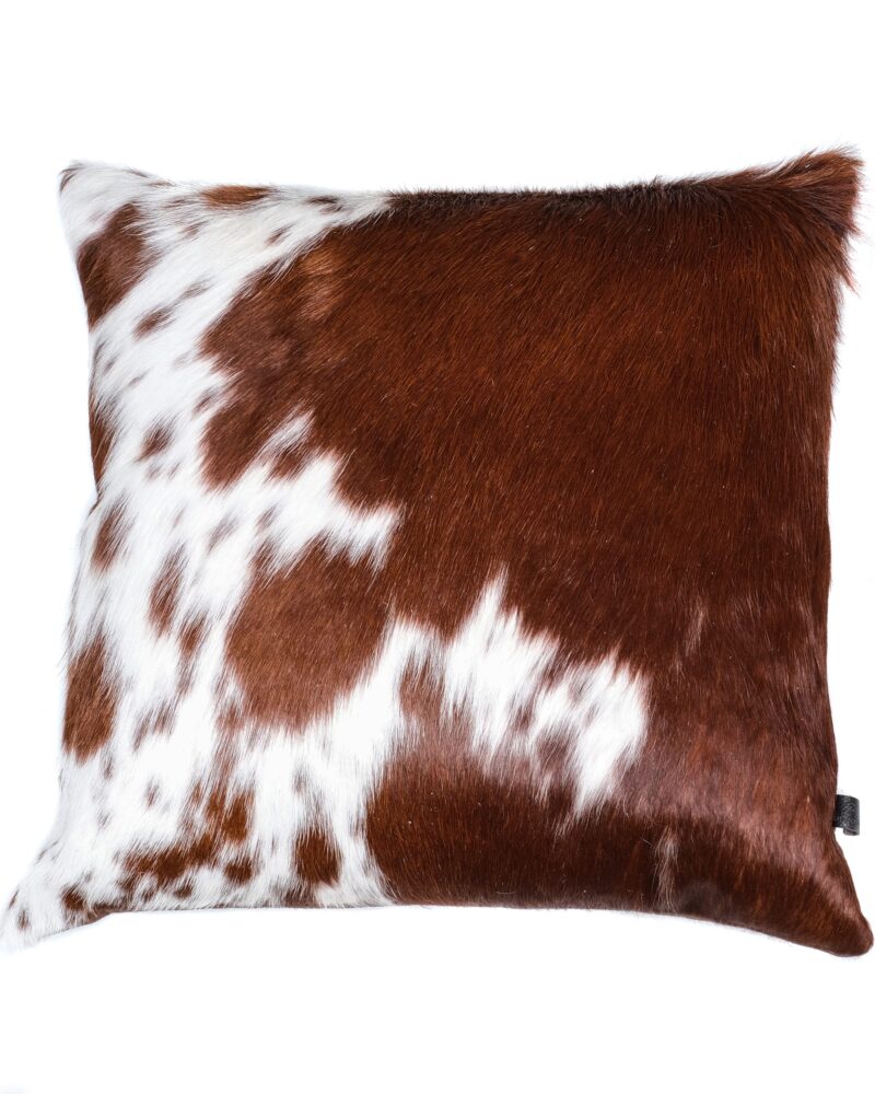 Brown and White Cowhide Cushions - Image 3