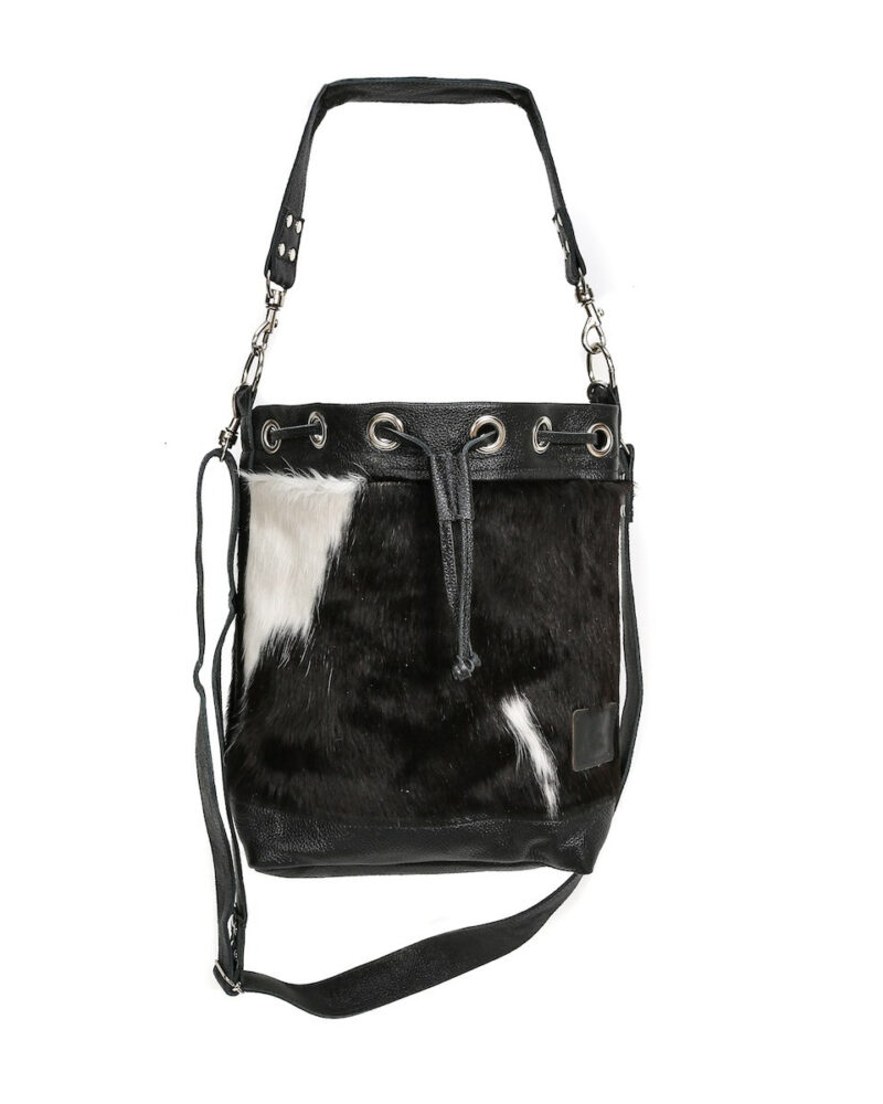 Cowhide Bucket Bag - Image 8