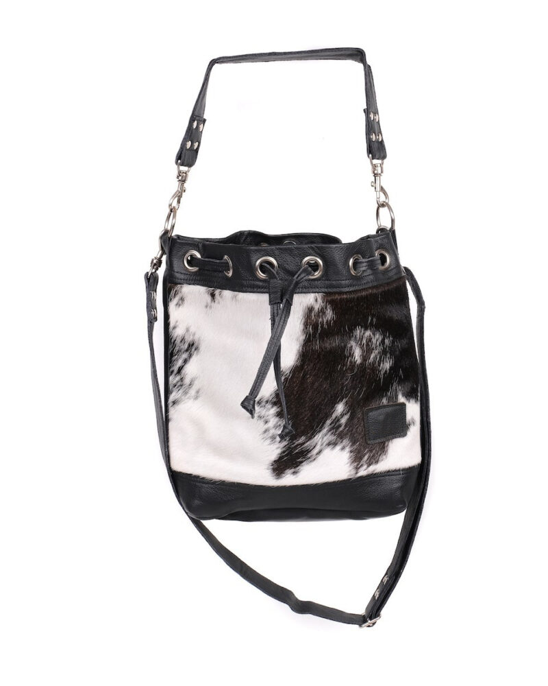 Cowhide Bucket Bag - Image 9