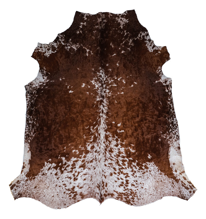 Brown and White Cowhide Rugs - Image 6