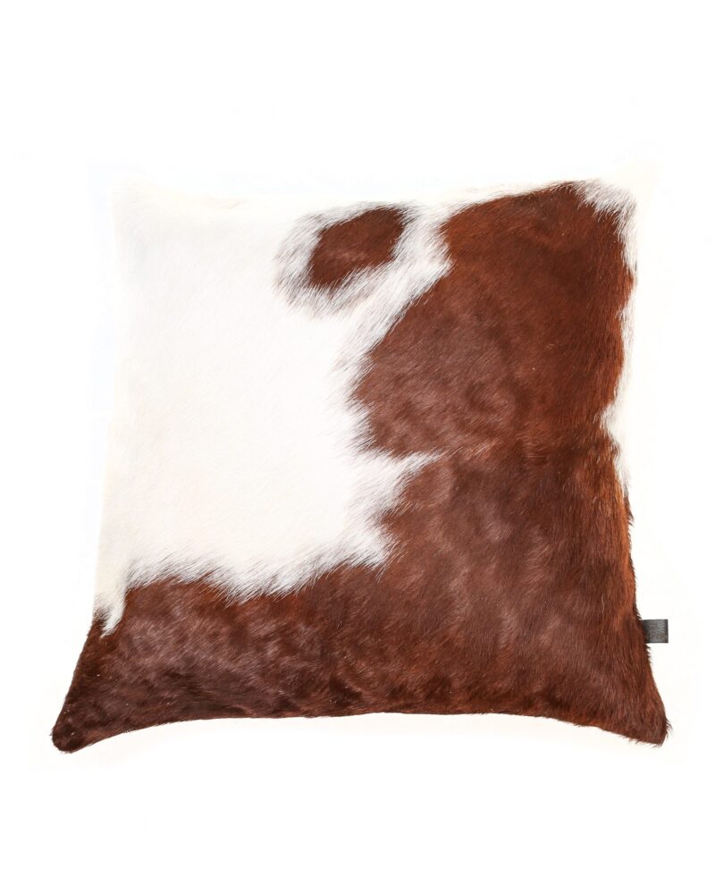 Brown and White Cowhide Cushions - Image 8