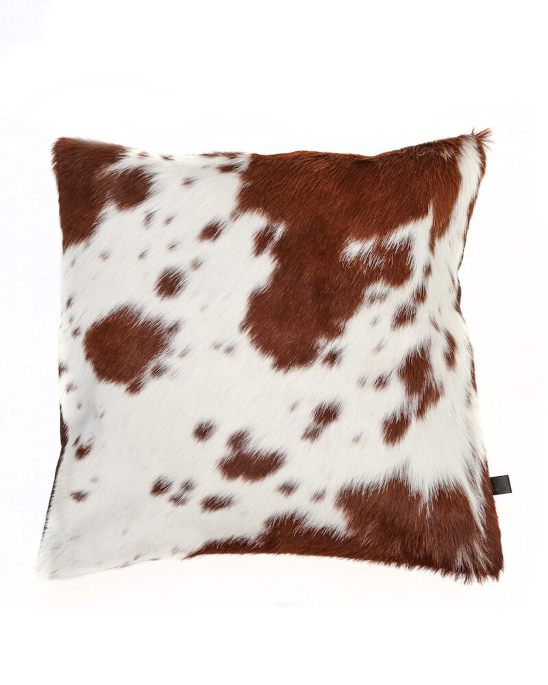 Brown and White Cowhide Cushions - Image 11