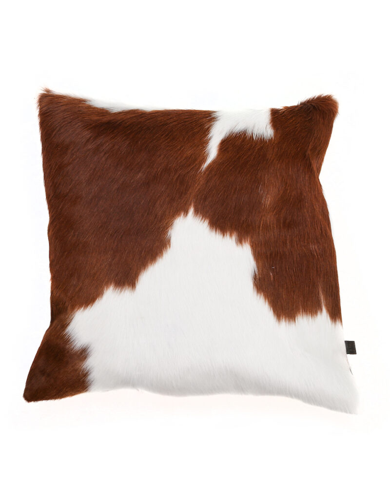 Brown and White Cowhide Cushions - Image 10