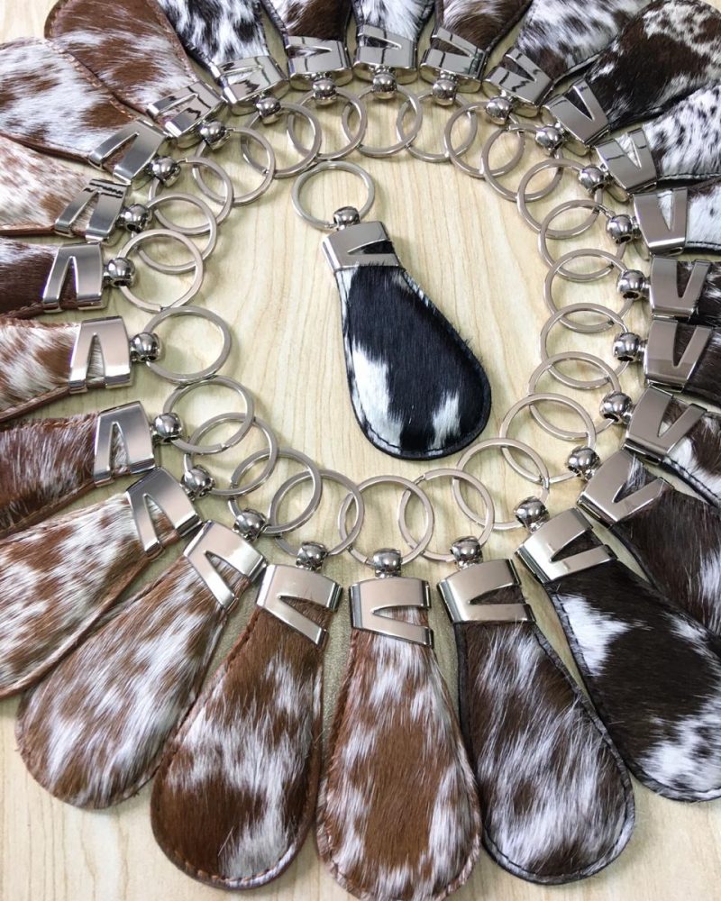 Cuero London Cow Hide Key Chain