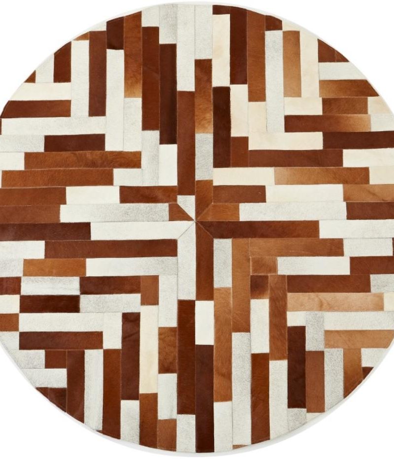 Cuero London Cowhide Circle Rug